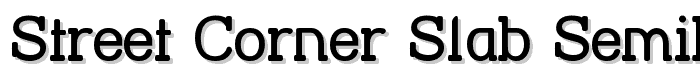 Street Corner Slab SemiBold font